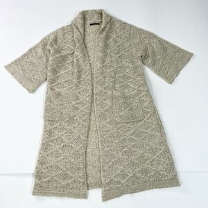 Do Everything In Love Cardigan Long WomenOne Size Knit Short Sleeve Open Front